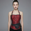 Red Brocade Pocket Corset