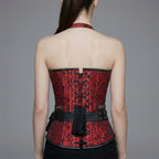 Red Brocade Pocket Corset