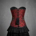 Red Brocade Pocket Corset