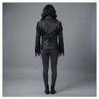 Women's Shadow Fringe Studded Leather Jacket