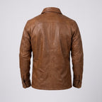 Men's Leather Overshirt Premium Genuine Leather Shacket