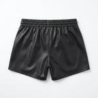 Men's Genuine Leather Shorts Premium Biker Motorcycle Shorts