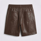 Men's Lambskin Leather Shorts Luxury Soft Leather Shorts