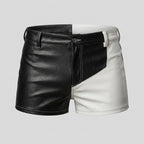 Men's Leather Walking Shorts Genuine Casual Leather Shorts