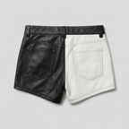 Men's Leather Walking Shorts Genuine Casual Leather Shorts