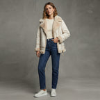 Women's Snow Drift Shearling Biker Coat