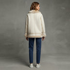 Women's Snow Drift Shearling Biker Coat