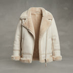 Women's Snow Drift Shearling Biker Coat