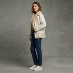 Women's Snow Drift Shearling Biker Coat