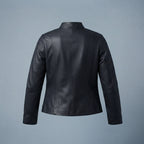 Black Multi-Zip Women's Leather Jacket