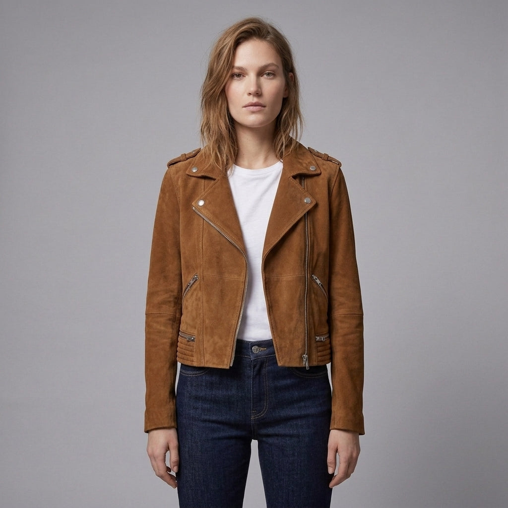 Women's Suede Rider Jacket