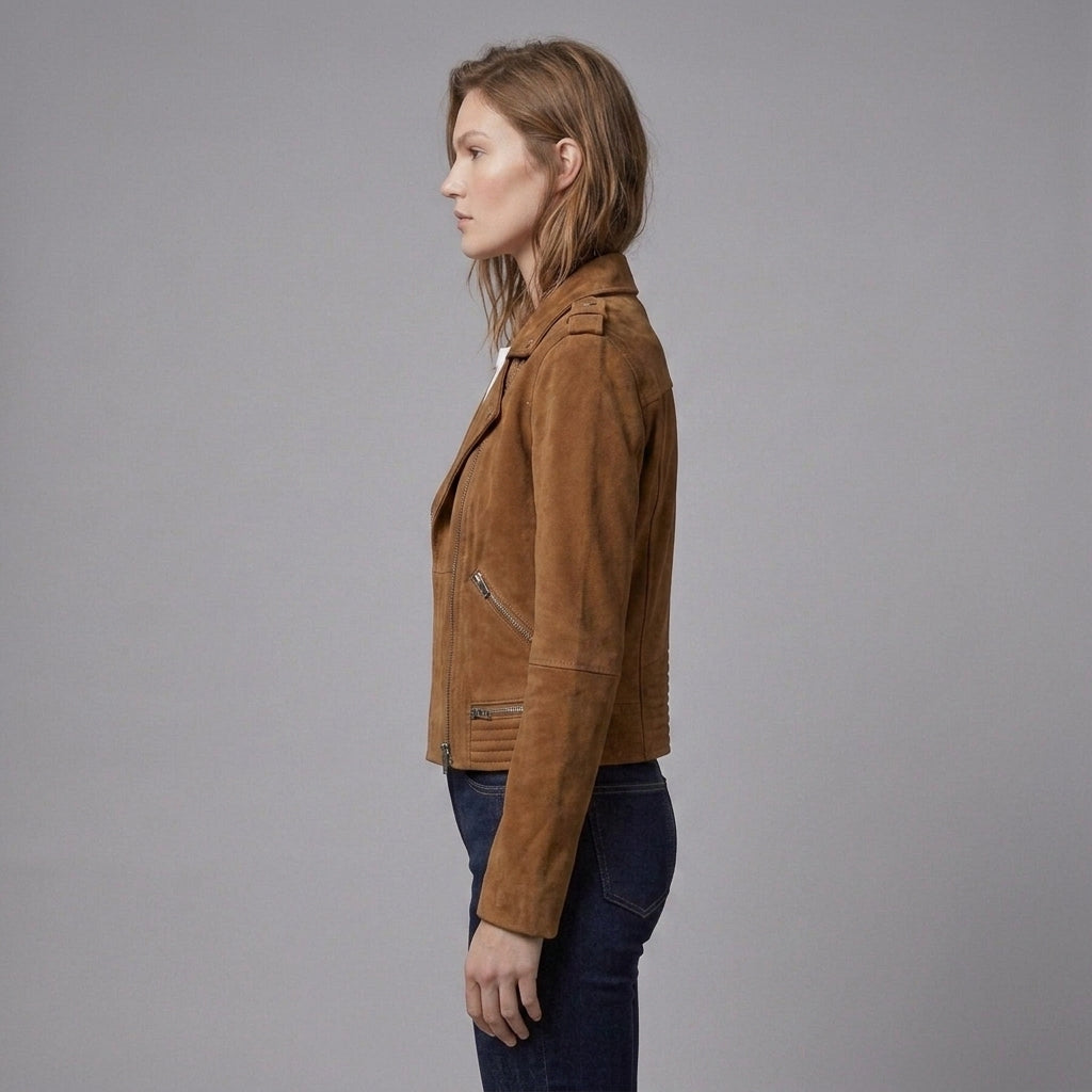 Women's Suede Rider Jacket