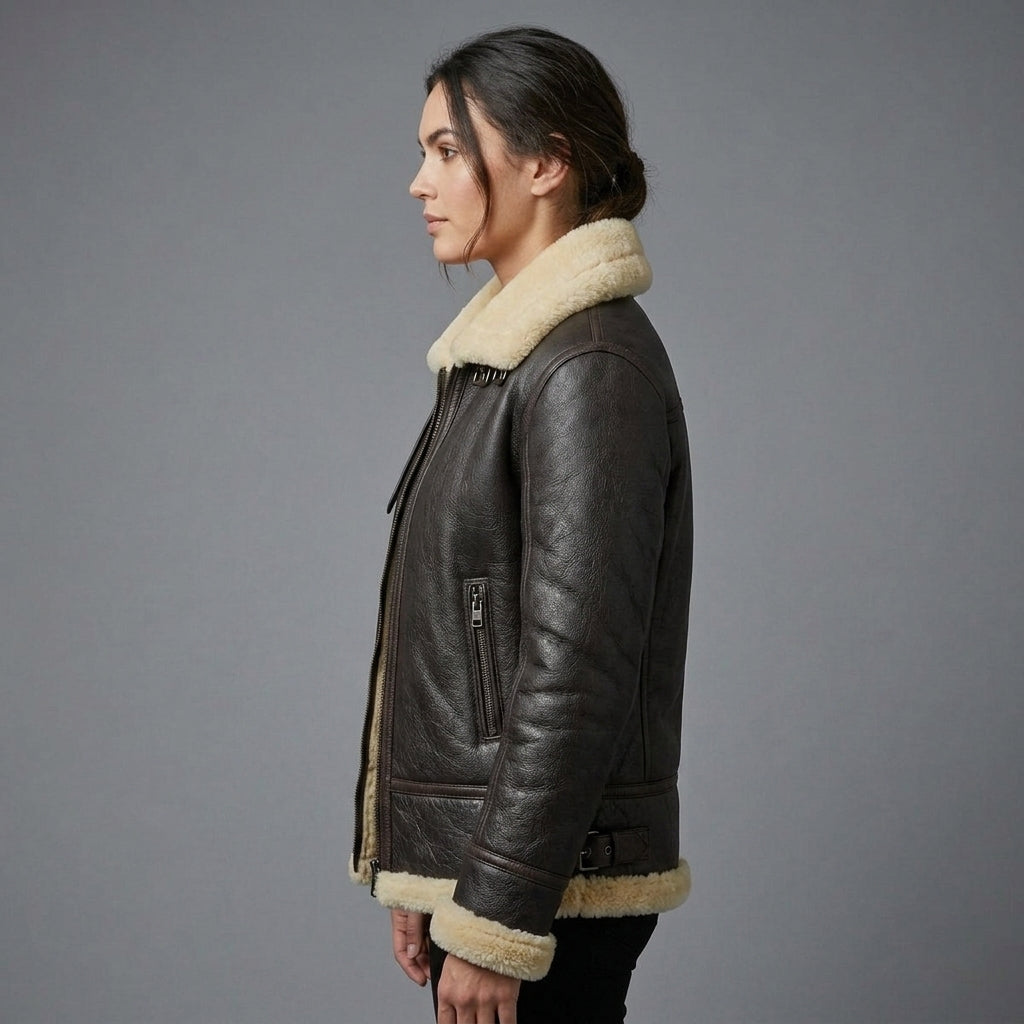 Women's B-3 Aviator Shearling Flight Jacket