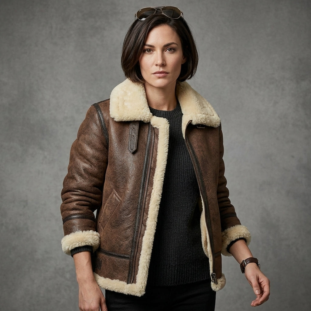 Women's B-3 Heritage Shearling Bomber Jacket