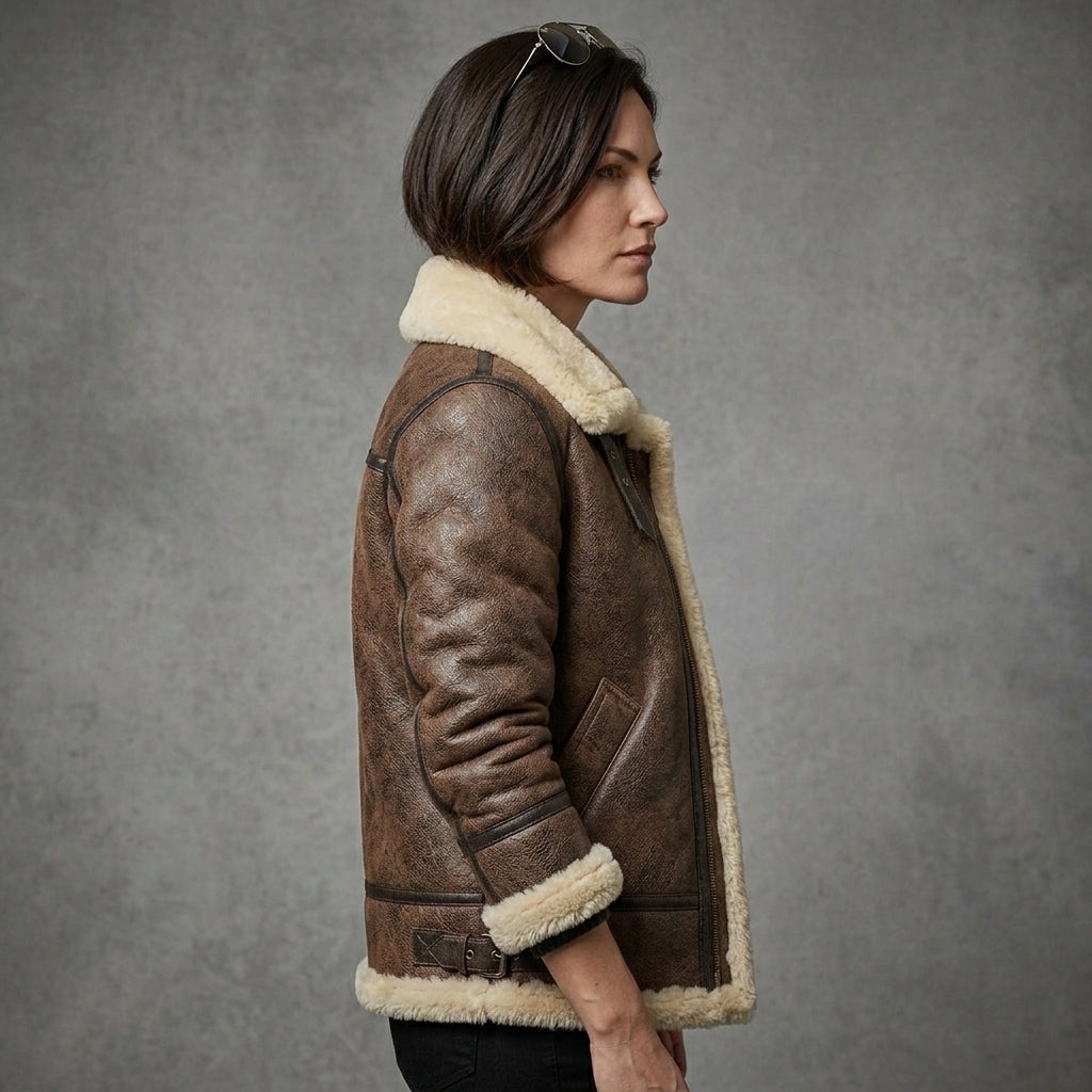 Women's B-3 Heritage Shearling Bomber Jacket