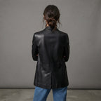 Women's Modern Leather Suiting Blazer
