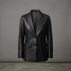 Women's Modern Leather Suiting Blazer