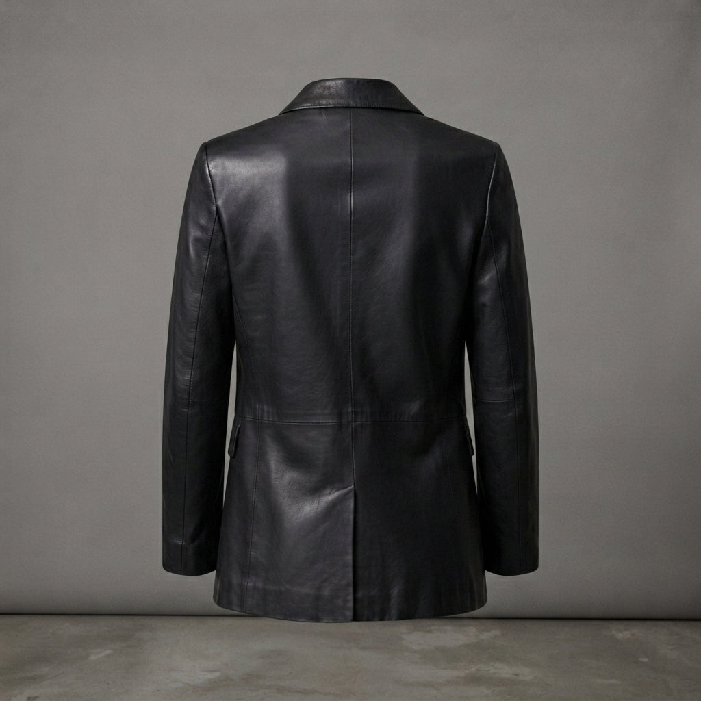 Women's Modern Leather Suiting Blazer