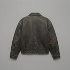 Women's Oversized Distressed Leather Jacket