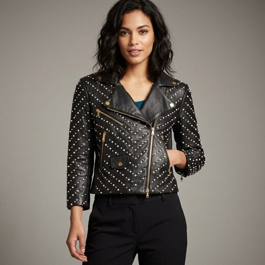 Starlight Studded Biker Jacket