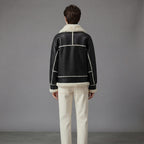 Women's Black Shearling Aviator Jacket
