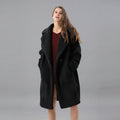 Women's Black Teddy Bear Fur Coat