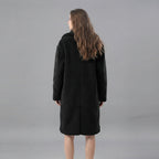 Women's Black Teddy Bear Fur Coat
