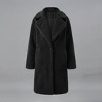 Women's Black Teddy Bear Fur Coat