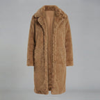 Women's Camel Long Fur Coat