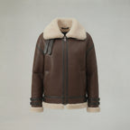 Women's Dark Brown Shearling Aviator Jacket