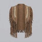 Women's Western Suede Fringe Vest