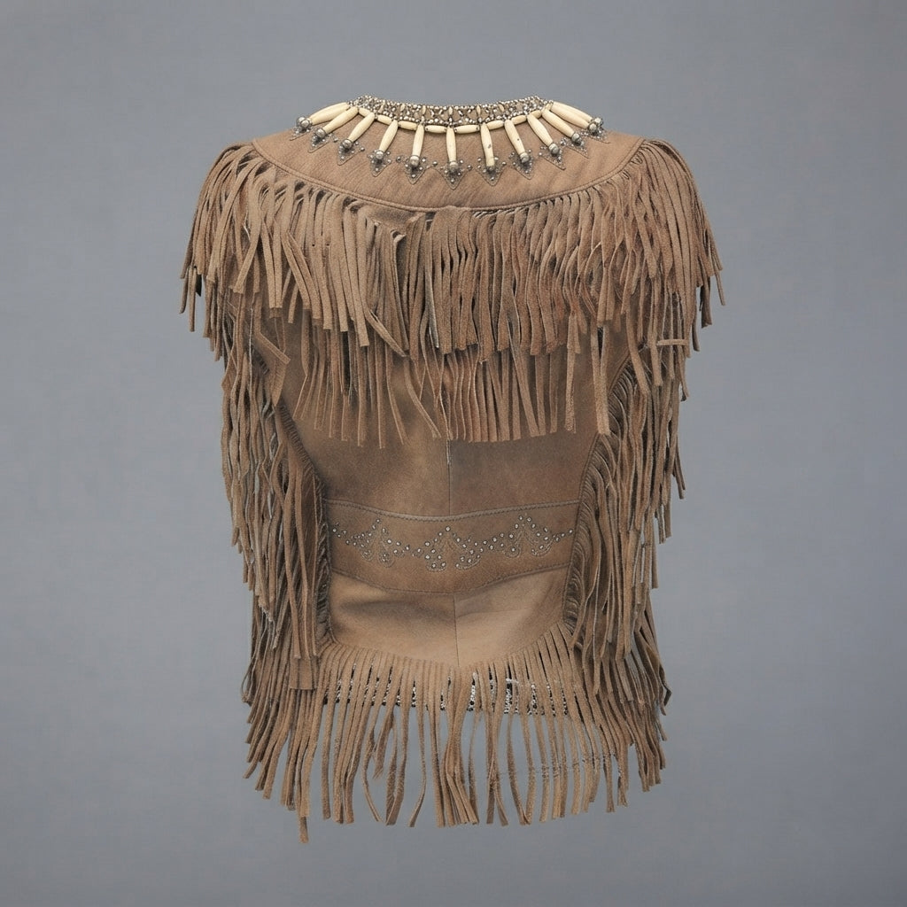 Women's Western Suede Fringe Vest