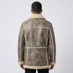 Men's Brown Sheepskin B3 Bomber Coat
