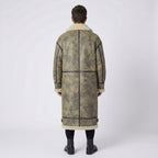 Men's Brown Sheepskin Shearling B3 Bomber Coat
