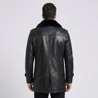 Men's Black Sheepskin Leather Jacket