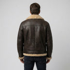 Men's Shearling Bomber Jacket – Premium Leather