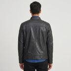Men's Classic Black Leather Biker Jacket – Premium Motorcycle Rider Jacket