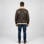 Men's Real Sheepskin Leather Jacket – Warm Shearling Winter Outerwear