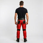 Men's Straight Leg Leather Pants Classic Genuine Leather Bottoms