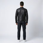 Men's Leather Shirt Jacket Genuine Leather Casual Overshirt