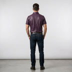 Men's Leather Shacket Premium Casual Leather Shirt Jacket
