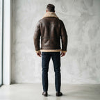 Men's Sheepskin Shearling Leather Coat